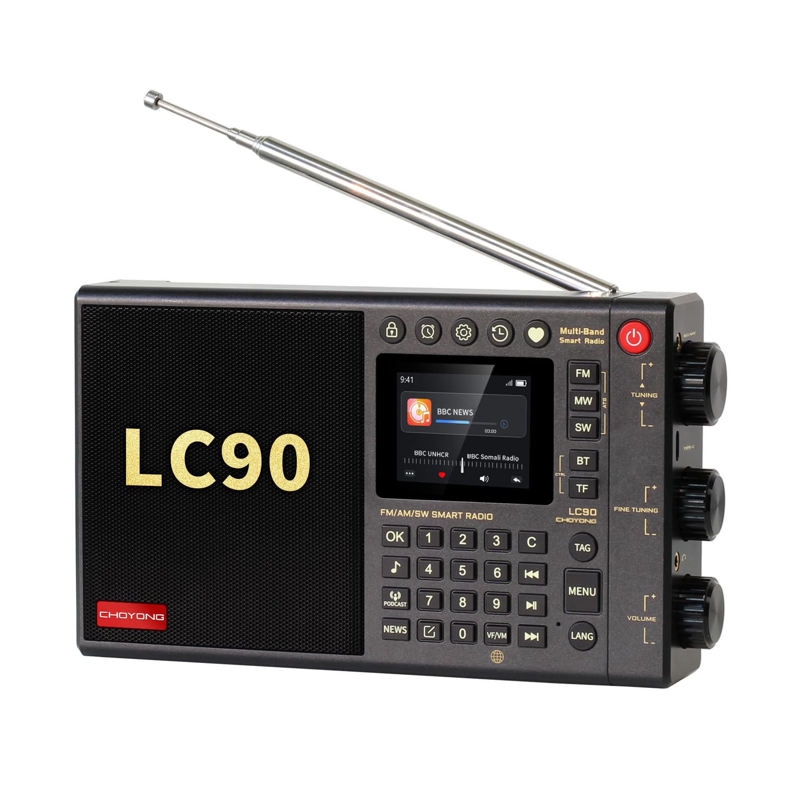 Amazon.com: CHOYONG LC90 Multi-Band Smart Internet Radio,WiFi/4G